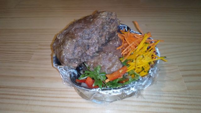 車中飯 ハンバーグ ムスヨ婆さんレシピ たびはんブログ